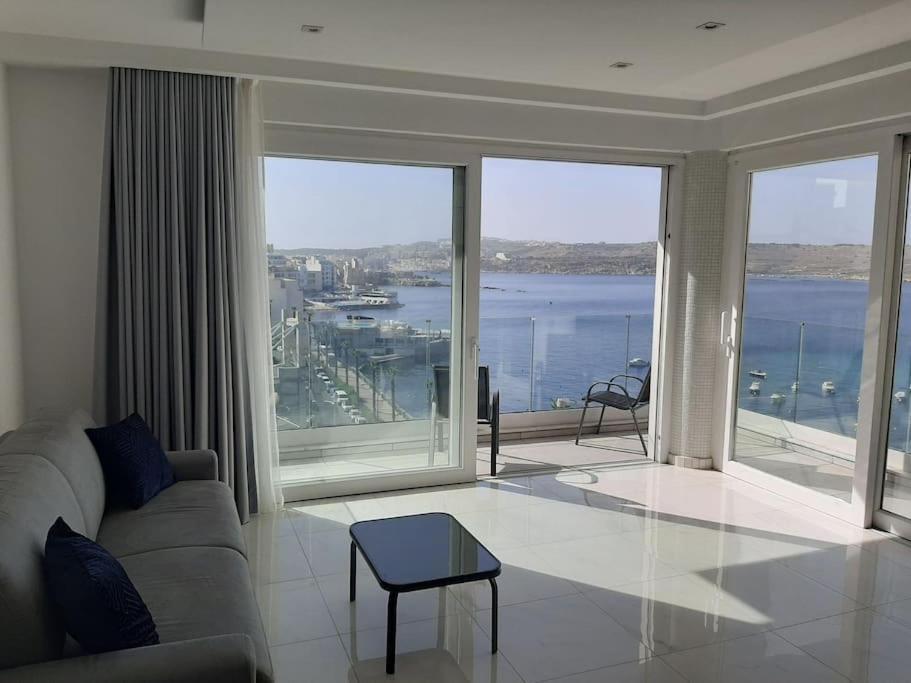 New Seafront Apartment - Spectacular Views St. Paul's Bay Exterior foto