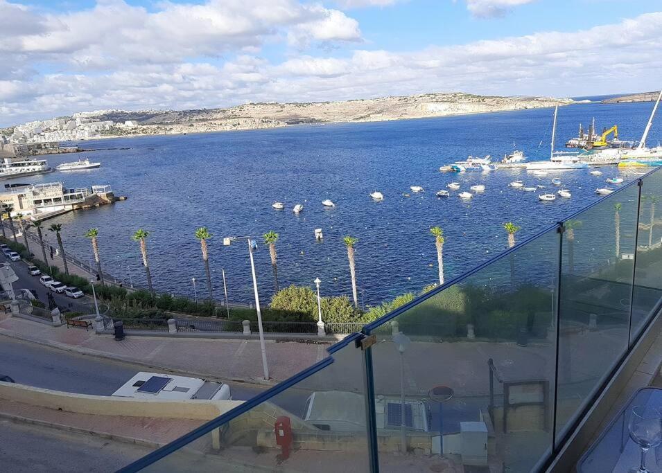 New Seafront Apartment - Spectacular Views St. Paul's Bay Exterior foto